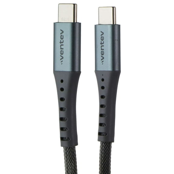 Ventev 10 Foot Alloy Ultra Durable High Speed USB-C to USB-C Cable - Gray