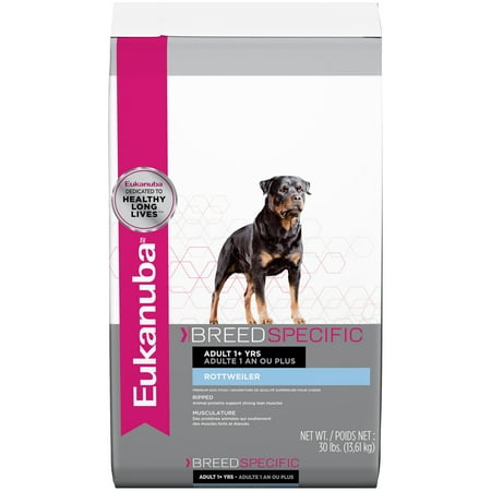 Eukanuba Breed Specific Rottweiler Nutrition Dry Dog Food, 30 (Best Food For Rottweiler)