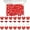 Red, variant on LZLINGMEI 100 Pcs Thumb Push Pins 0.47 Inch Heart Push Pins for Cork Board Flat Head Thumb Tacks for Bulletin Board Posters Photos Postcards Maps Office Home Decorative