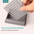 thumbnail image 5 of Sticky Note Holder Compatible with Post It Notes, 3x3 Sticky Pads Dispenser with Stencil, Memo Pad Organizer with Line Box Drawing Template for Office and Home, 5 of 7