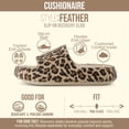 thumbnail image 3 of Cushionaire Feather Pillow Slide Sandals for Women – Comfortable and Squishy Slip On Womens Slippers, Indoor Outdoor Shower Shoes, Beach Essential Cloud Slides, 3 of 22