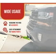 thumbnail image 5 of 2 Pack 3" x 48" V Bridle Tow Straps w/ 15" J Hook, Hi-Viz Green Polyester Webbing, 5400 lbs WLL, Recovery V Strap w/Reinforced Webbing for Towing, Wrecker, Rollback, Car Hauler, 5 of 9