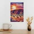 thumbnail image 3 of Inspirational Travel Wall Art Uluru Ayers Rock Motivational Poster for Yoga Meditation Office Classroom Study Bedroom Canvas Poster, 3 of 8