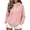 Pink, variant on Qulqfy Hoodies for Women Oversized Fall Winter Casual Lightweight Hooded Pink Y2K Loose Soft Long Sleeve Drawstring Athletic Jacket with Pockets 2XL