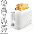thumbnail image 2 of OVENTE Electric 2 Slice Toaster, 6 Shade Toast Settings, Removable Crumb Tray, White TP2210WGY, 2 of 10