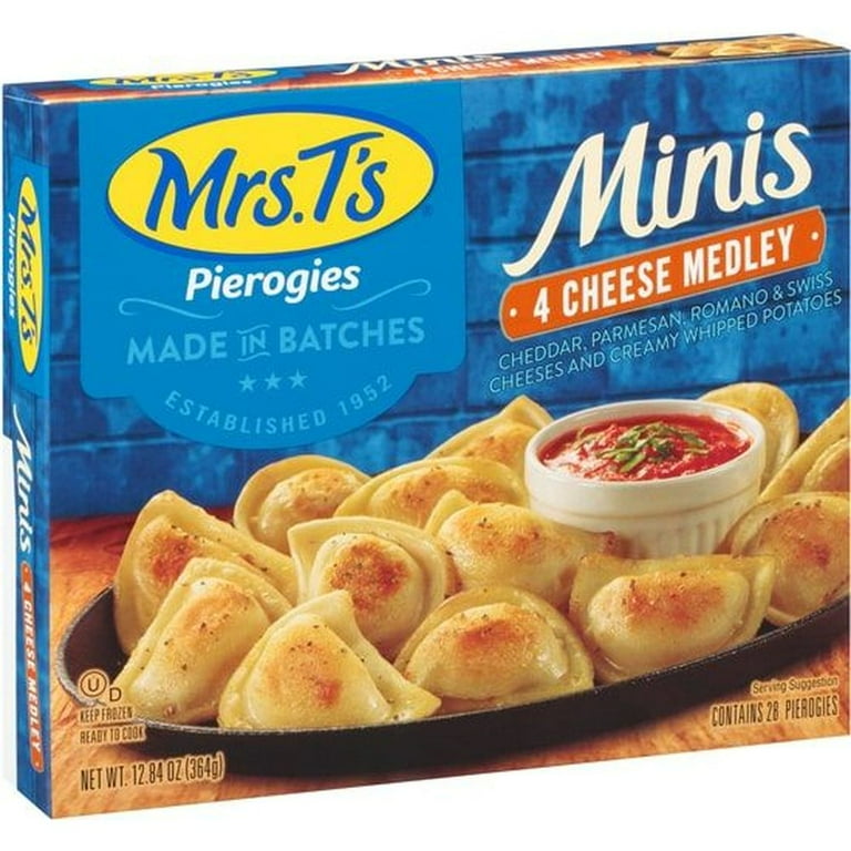 Mrs Ts Four Cheese Medley Mini Pierogies, 12.84 Ounce -- 12 per
