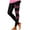 B Black, variant on Wovix Ladies' Leggings Cancer Prevention Leggings High Waist Tights Lifting Yoga Pants Daily Pants