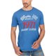 thumbnail image 1 of Lucky Brand - Camiseta gráfica para hombre de 1971 On Any Sunday, azul, grande Lucky Brand Camiseta gráfica, 1 of 1