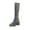 Gray, variant on Fesfesfes Platform Boots for Women Fall Winter Flowers Print Shoes Thick Heels Tall Boots High-heel Boots For Young Ladies Platform Boots US:4.5(35)