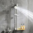 thumbnail image 2 of Adjustable Chrome Bathroom Shower Head Holder Riser Rail Bracket Slider, 2 of 9