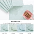 thumbnail image 3 of Quilted Placemats Set of 6 Washable-13x18 inches Rectangular Placemats for Kitchen Table-100% Cotton Fabric Rectangular Table Mats, (Light Blue), 3 of 8