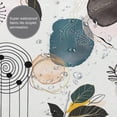 thumbnail image 5 of Boho Abstract Botanical Plant Shower Curtain Mid Century Natural Chic Shower Curtain Fabric Polyester Waterproof Bohemia Simple Minimalist Bathroom Curtains with Plastic hookss 72x72 in, 5 of 6