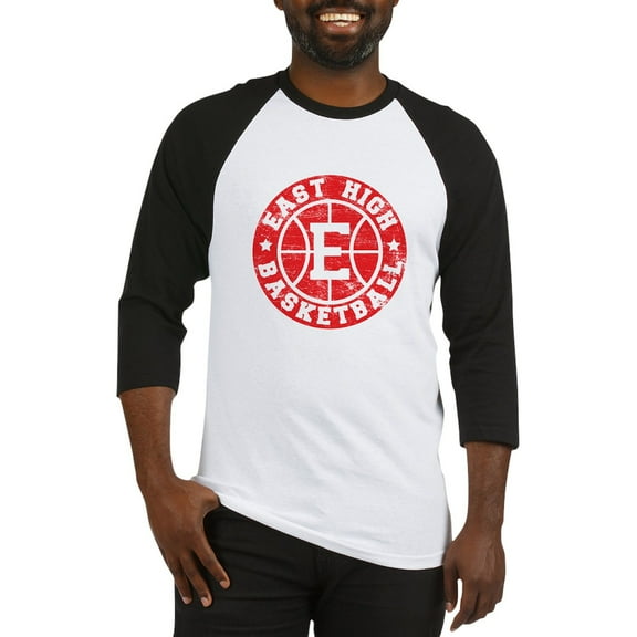 CafePress - East High Basketball Baseball Jersey - Cotton Baseball Jersey, 3/4 Raglan Sleeve Shirt