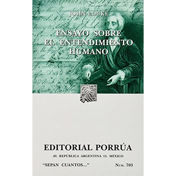 Libro Ensayo Sobre El Entendimiento Humano Tapa Blanda, Autor John Locke, Editorial Porrua