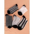 thumbnail image 2 of YooGuoGuo Women's 5 Pairs Sheer Socks Mesh Crew Socks Transparent See Through Tulle Socks, 2 of 6