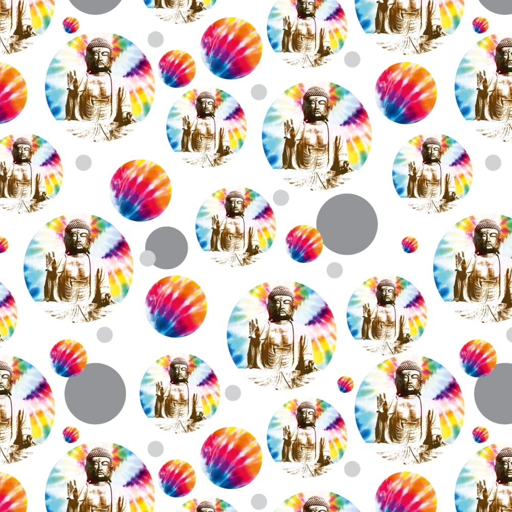 Tie Dyed Buddha Serenity Premium Gift Wrap Wrapping Paper Roll