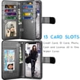 thumbnail image 2 of iPhone XS Max Case, Wallet Case iPhone XS Max, iPhone XS Max PU Leather Case, PU Leather Magnet Stand Wallet Credit Card Holder Flip Cover 9 Card Slots Case for iPhone XS Max 6.5" 2018, 2 of 6