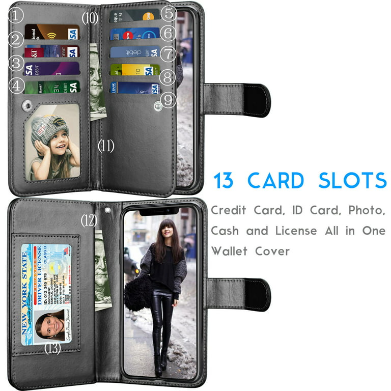 iPhone 13 wallet case men Leather King Phone Case for iPhone 13 Pro Max Mini  12 Pro 11 Pro Max XS MAX XR X 7 8 Plus 6 6s Plus 5 5s