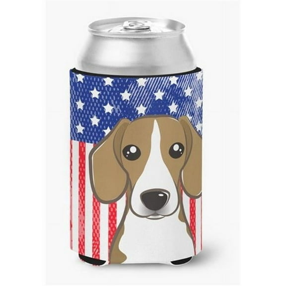 American Flag & Beagle Can or Bottle Hugger