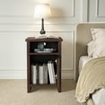 thumbnail image 6 of Devoko Nightstand Set of 2 Farmhouse Nightstand with Storage Shelves Bedside Tables End Table for Bedroom Modern Wood Side Table Living Room, Dark Brown, 6 of 8