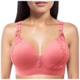 thumbnail image 1 of Women's Wireless Seamless T Shirt Bra Lace Stitching Comfort Fit - 38-44, 1 of 3