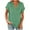 Green, variant on Kaemgyyd Oversized Tshirts for Women Breathable Loose Button V Neck Tops Lightweight Roll Short Sleeve Basic Tee