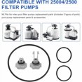 thumbnail image 3 of Rubber O-Ring Repair Kit for Intex Sand Filter Pump - Pool Pump Seal Repair Kits - Pool Pump Parts, 3 of 4