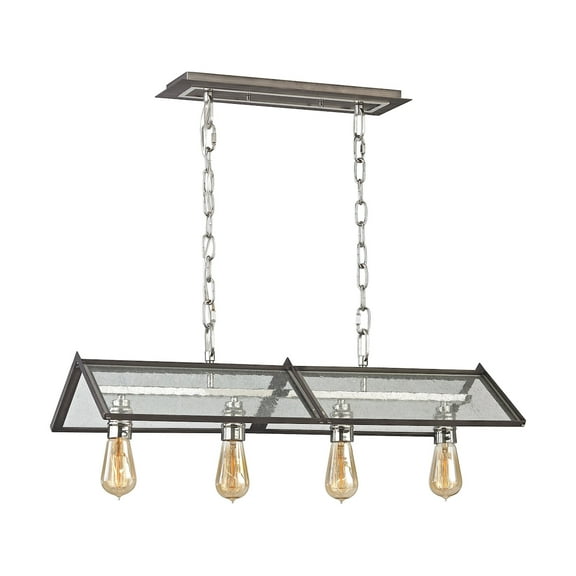 Elk Home 13-Inch Wide Ridgeview Chandelier Modern-Polished Nickel