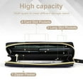 thumbnail image 4 of Womens Wallet Bifold Ladies Cluth Bag Wristlet Wrist Strap Long Purse 3D Chrome Shape Design, 4 of 6
