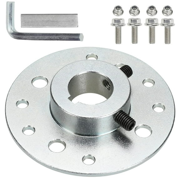 Rear Steel Sprocket Drum Brake Hub 1" Bore 1/4" Keyway with Hardware Kit Suitable for Predator 212cc 196cc 6.5hp Dune Buggies Drift Trike Heavy Duty Go Kart Cart Parts​