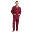 thumbnail image 2 of Kolipajam Men's 100% Cotton Flannel Pajama Set Yarn Dyed Cozy Bottom with Pockets Pjs for Men XXL, 2 of 5