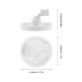 thumbnail image 4 of HEALEEP 4Pcs Dishwasher Wheels Lower Rack Practical Accessory White Plastic for Kitchen, 4 of 8