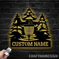 thumbnail image 3 of Craftnamesign Custom Disc Golf Player Metal LED Light, Custom Disc Golfer Name Sign, Home Decor, 3 of 5