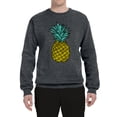 thumbnail image 2 of Wild Bobby, Trendy Tropical Pineapple, Fashion, Unisex Crewneck Graphic Sweatshirt, Charcoal, X-Large, 2 of 4