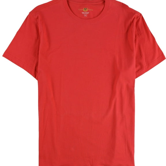 Club Room Mens Crew Neck Basic T-Shirt, Red, Small