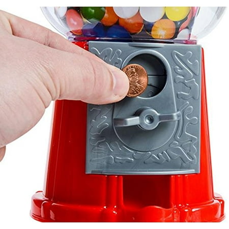 8.5" classic style coin operated gumball bank include 45 gumballs, Comes with over 50 gumballs By Dubble Bubble Ship from US