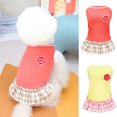 thumbnail image 2 of Lovely Cotton Pet Dress - Good Elasticity Skirt with Fashionable Letter Embroidery for Spring, 2 of 8