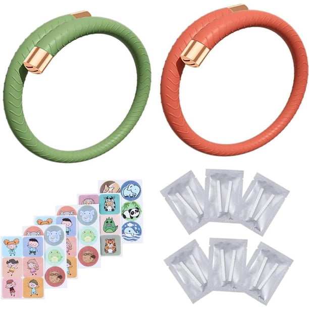 Pulsera de silicona anti insectos Prevenir mosquitos Muñequera Noche de verano (A) Sywqhk Libre de BPA