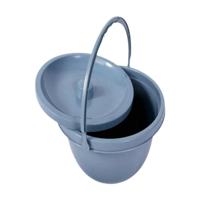MERIGLARE Chamber Pot Practical Odor Sealing Lid Bedpan Commode for Indoor Car Bedroom