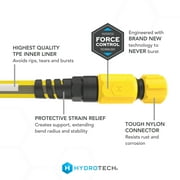 HydroTech FlatJacket 5/8 x 100ft Flexible Garden Hose– Kink-Free, Lightweight, Burst-Proof