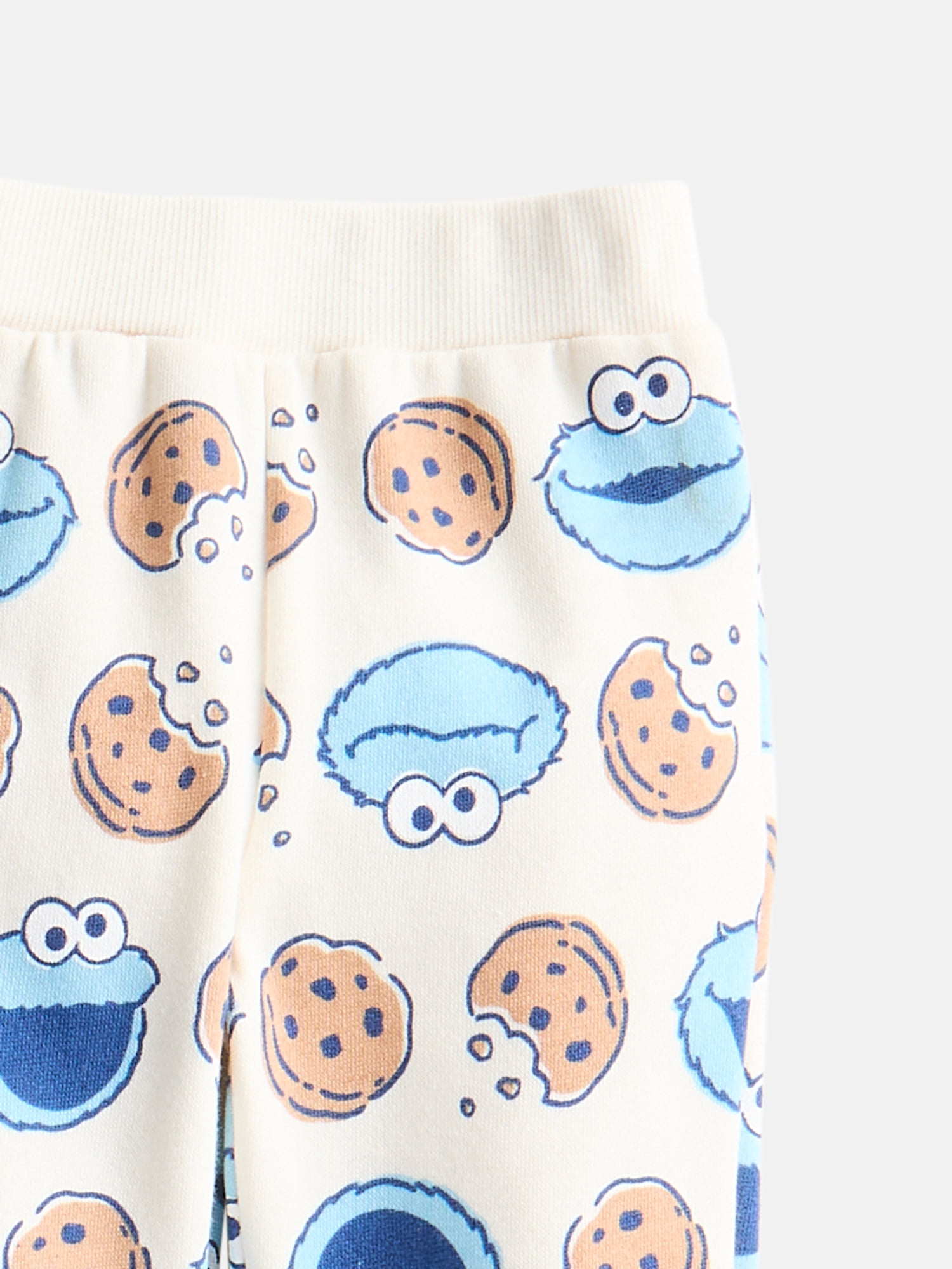 Cookie Monster Baby Boys' Print Sweatshirt and Jogger Pants Set, 2-Piece, Sizes 0/3M-24M