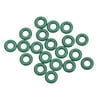 Uxcell 10mm OD 5.2mm ID 2.4mm Width Seal Fluorine Rubber O-Rings Green 20 Pack