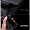 thumbnail image 4 of First Layer Cowhide Leather Hand-Sewn Car Steering Wheel Cover with Needle& Line, 4 of 5