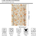 thumbnail image 4 of Floral Blackout Curtains, Watercolor Floral Boho Flower Decoration Curtains Window Treatments for Living Room Bedroom Kithen Decor 2 Panel Sets, 42x63 Inch, 4 of 6