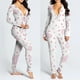 thumbnail image 1 of Pijama Sexy para mujer, pelele funcional abotonado con solapa en el trasero, ropa de dormir para adolescentes, mono sin entrepierna, camisón, 1 of 3