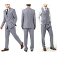 thumbnail image 4 of Wehilion Men's Breathable 3-Piece Suit, Gray, Size XXL, All-Season, 4 of 7