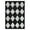 Black, variant on Garvee 8'x10' Geometric Area Rug, Washable Rug Low Pile Print Indoor Area Rug for Living Room Bedroom Dining Room,Modern Non-Slip Carpet,Brown