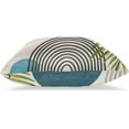 thumbnail image 3 of Boho Pillow Covers 16x16 Set of 2, Mid-Century Blue Orange Drop Shapes Decorative Throw Pillow Covers Outdoor Retro Abstact Lumbar Pillow Cases for Bed Couch Sofa Home Decor, 3 of 6