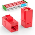 thumbnail image 1 of Acoplador Keystone Sokqovt CAT6 RJ45 hembra a hembra (paquete de 24), 1 of 7