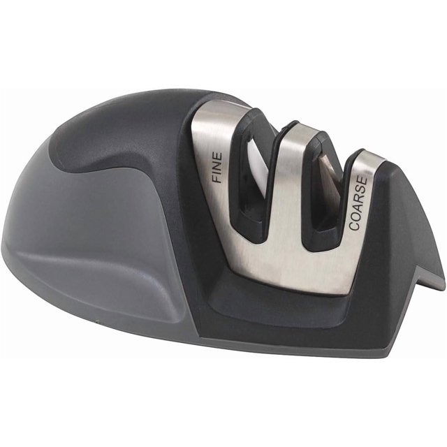 The Kitchen Knife Sharpener is Equipped with Sharp Straight Serrated Scissors Blades, and The Auxiliary Knife Helps to Repair and Restore The Blades, Making Them sharper and More Useful(Black)